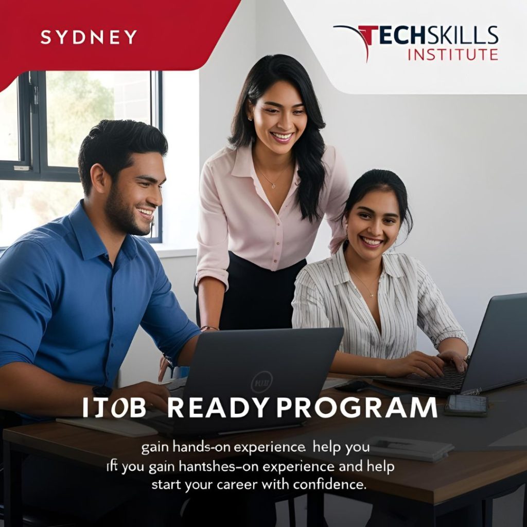 Student from Australia learning online through an IT job ready program